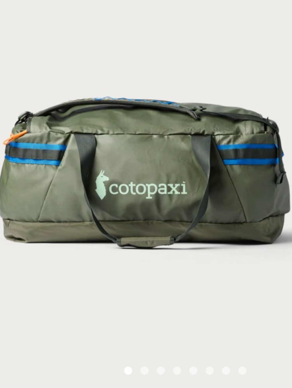 Cotopaxi Olive Green Duffel Allpa 100L